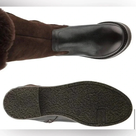 PAJAR Women's Winter Boots Dark Brown Suede Leather Shearling NWT Size 38 - Picture 12 of 16